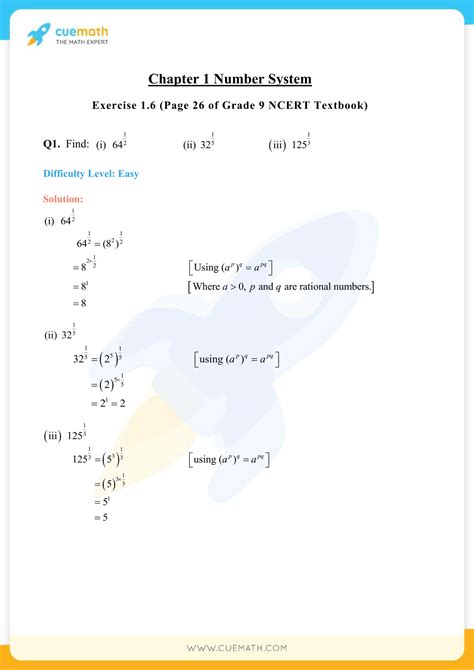 NCERT Solutions Class 9 Maths Chapter 1 Exercise 1 6 Number Systems