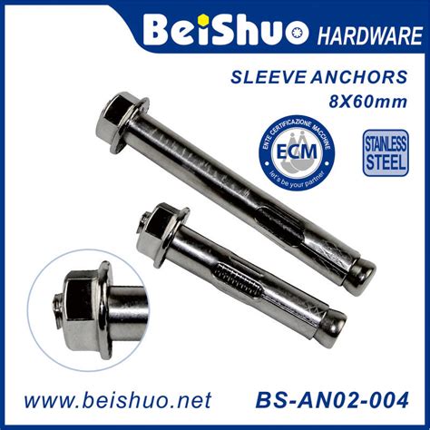 Stainless Steel Hex Nut Expansion Bolt Sleeve Anchor China Sleeve