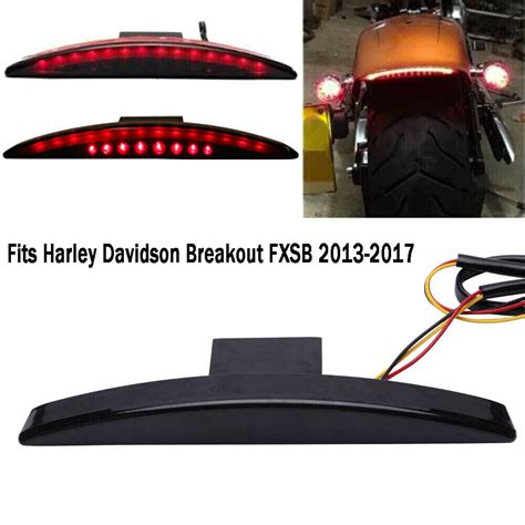 For Harley Davidson Breakout Fxsb 2013 2017 Rear Fender Tip Brake Tail Light Led Ebay