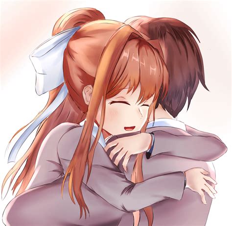 Monika And Mc Cg For Doki Doki Within Mod Rddlc