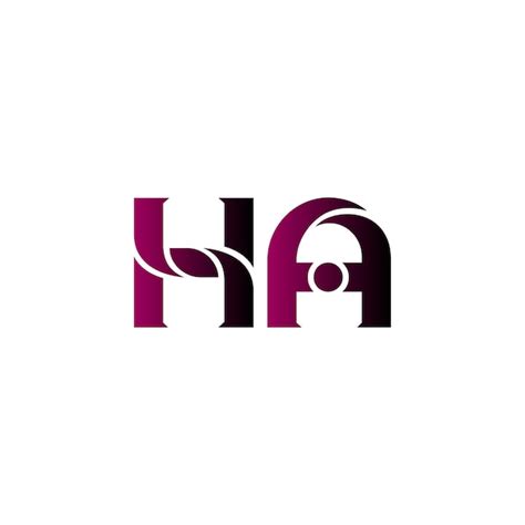 Premium Vector Ha Logo Design