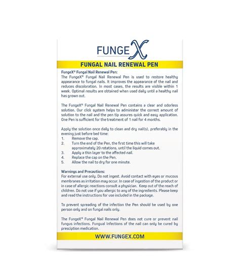 FungeX Nail Renewal Pen Reduce Nail Discoloration Normalize Toenail