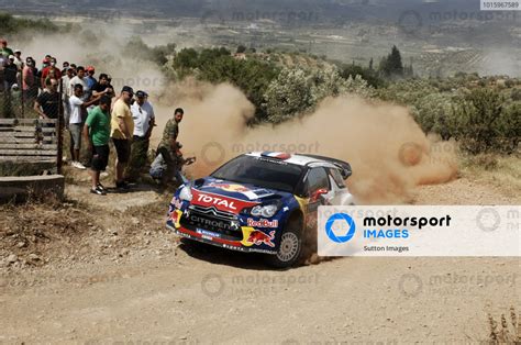 Sebastien Loeb FRA And Daniel Elena MC Citroen DS3 WRC On Stage 14