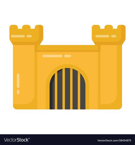 Castle Building Royalty Free Vector Image VectorStock