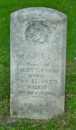 Mabel Atkins 1869 1879 Mémorial Find a Grave