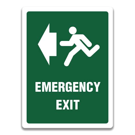 Emergency Sign Meaning And Example Safety Sign And Label