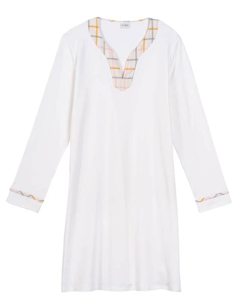 Chemise De Nuit En Coton Felicita Multico Lingerie Le Chat