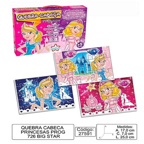 Quebra Cabeça Princesas Progressivo - MARCA NODIS MIGRACAO - Quebra ...