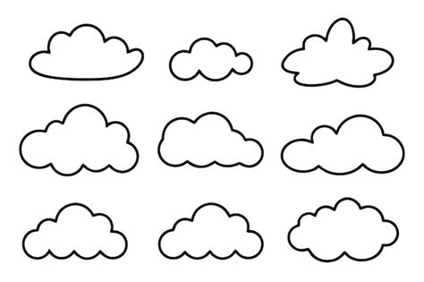 Wolke Umriss Vektoren Und Illustrationen Zum Kostenlosen Download