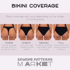 Swimsuit Sewing Pattern Plus Size Digital Womens Patterns Bikini Xs Xl Pdf Pattern With