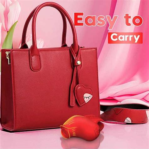 Automatic Female Tongue And Lip Vibrator Red Lip Sex Toy For Body Use With Massage Gun Features