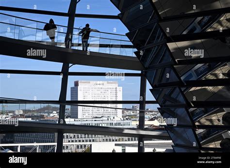 Berlin, Germany - November 02, 2022: View from the dome of the ...
