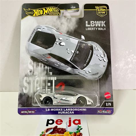 Hot Wheels Premium Lamborghini Huracan Lbwk Slide Street Car Culture Shopee Malaysia