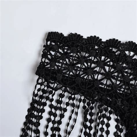 Mature Sexy Plus Size Lace Tassel Pajamas Lingerie Set