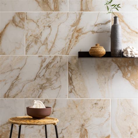 Nesta Carrara Marble Effect Wall Floor Tiles 300 X 600mm