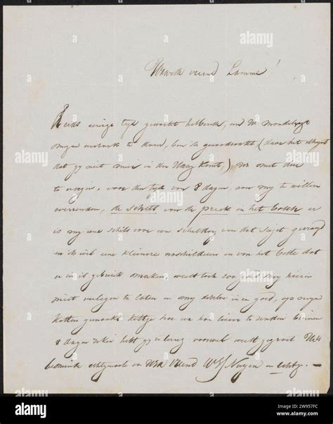 Letter To Ary Johannes Lamme Wijnand Nuijen Letter Paper