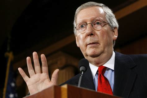 mitch mcconnell coming out with his hands up Memes - Imgflip