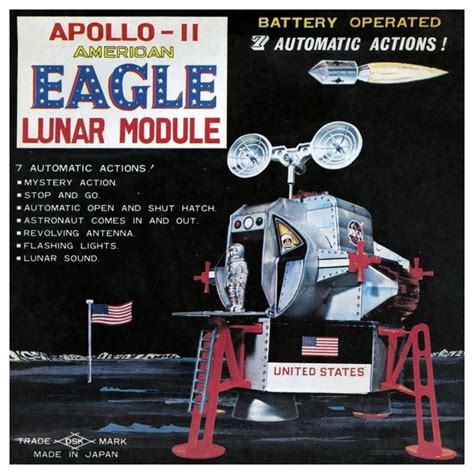 Apollo American Eagle Lunar Module Paper Print By Retrorocket