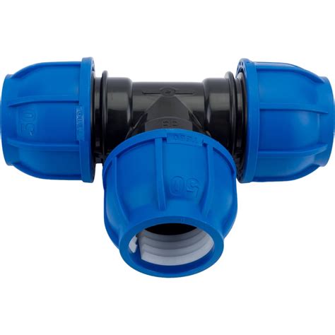 Компрессионный тройник TEBO ПНД 50x50x50 T-ПНД.Тр.0.50-50-50.CN ...