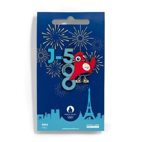 Pins Jo Paris 2024 Gamme Décomptes Drago Paris