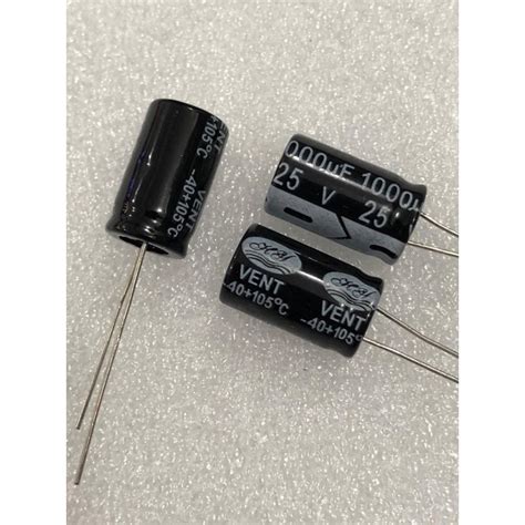 Jual 100pcs Capacitor Elco 1000uf 25v Kapasitor Elko 1000uf 25v Shopee Indonesia