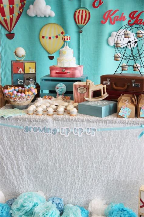 Kara S Party Ideas Growing Up Up Up Hot Air Balloon Birthday Party