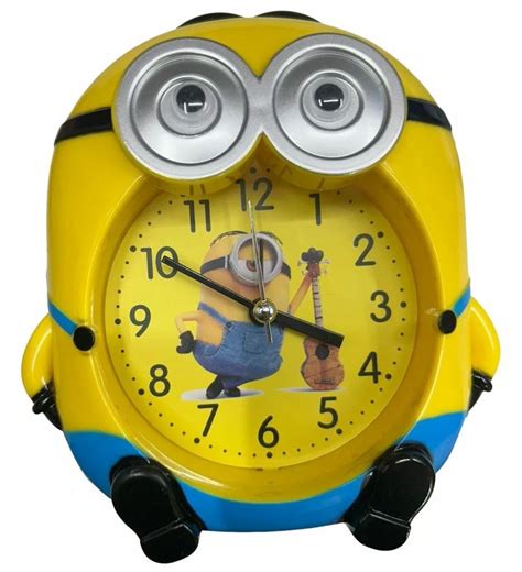 Analog Minion Plastic Alarm Table Clock, For Home at ₹ 125/piece in New ...