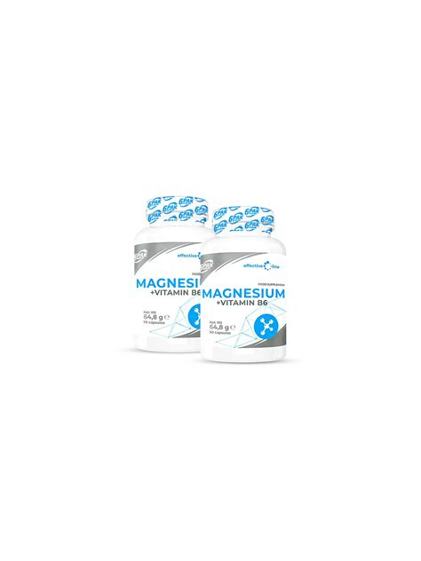 Magnesium + Vitamin B6 - Zestaw Dwóch Opakowań | Sklep 6PAK Nutrition