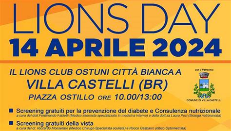 A Villa Castelli La Giornata Nazionale Dei Lions All Insegna Della