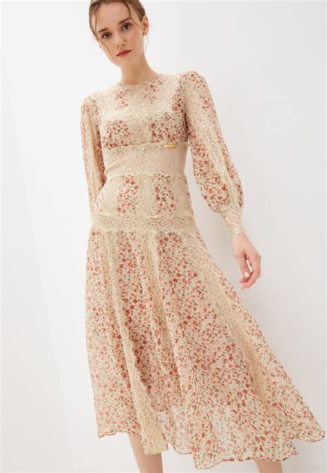 Платье Rich Naked Selfi midi dress цвет бежевый MP XW FEI купить в интернет магазине