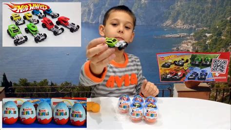 Kinder Surprise Eggs Hot Wheels Unboxing Youtube