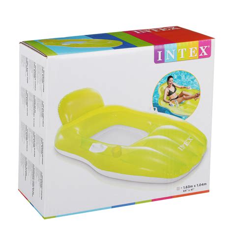 INTEX Матрас для плавания с подушкой, 163х104см, 2 цвета, 56805EU (060 ...