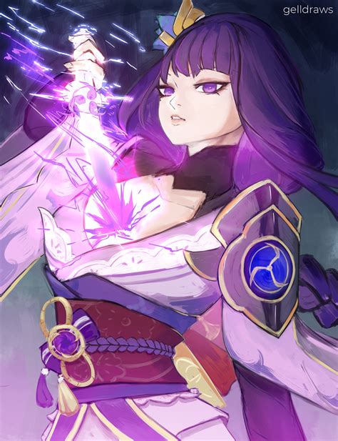 Baal Genshin Impact By Gelldraws Hentai Foundry