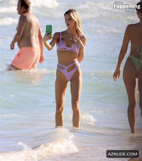 Joy Corrigan Sexy Shows Off Her Beautiful Body Wearing A Hot Bikini At The Beach With Kylee