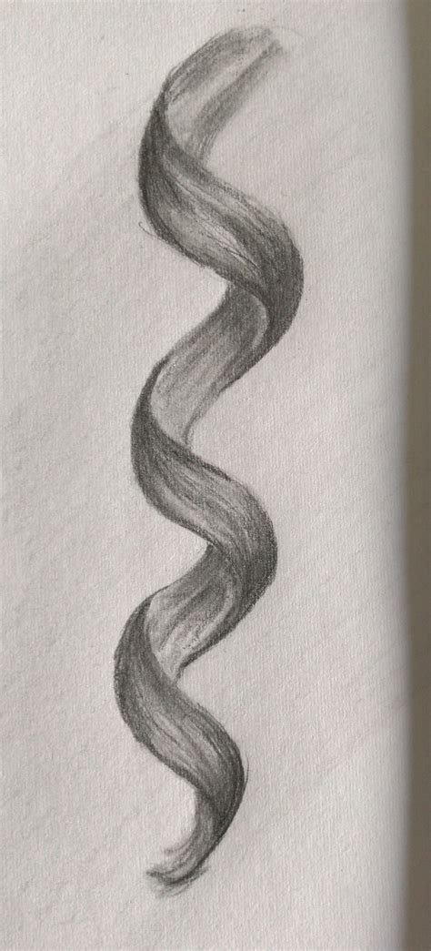 Drawing Pencil Curl Hair Realistic Tekening Potlood Haar Krul