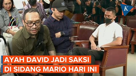 Hari Ini Ayah David Ozora Jadi Saksi Di Sidang Mario Dandy