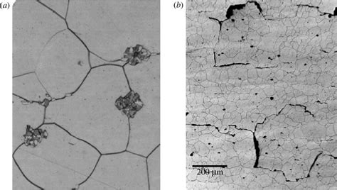 A Inclusions At The Grain Boundaries In U Nb B A Micrograph Of A