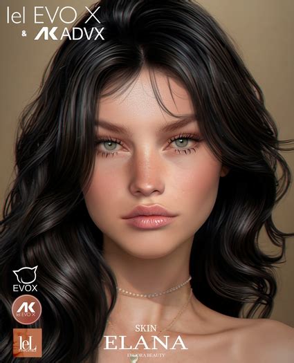 Second Life Marketplace E Beauty Elana Skin Demo [lelutka Evox]