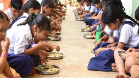 Worm Found In Mid Day Meal Students Complained Principal Said It Has