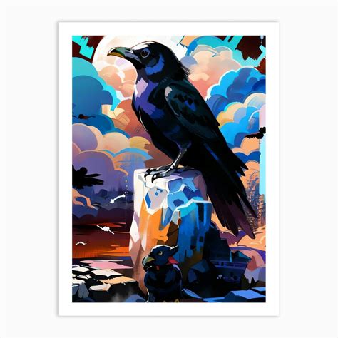 Crows Art Print by Animatic - Fy