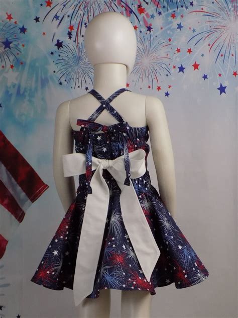 Patriotic Pageant Wear 4th July Outfit Girls 4th July Dress Etsy