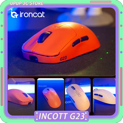 Incott G Pro Mouse Dual Mode Wireless Mouse K Hot Swap Paw Sensor Fast Charge Gaming Mice