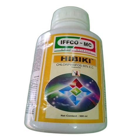 Hibiki Chlorpyrifos 50 Ec Chloropyriphos 50 Ec 500 Ml At Rs 400 In Gadwal