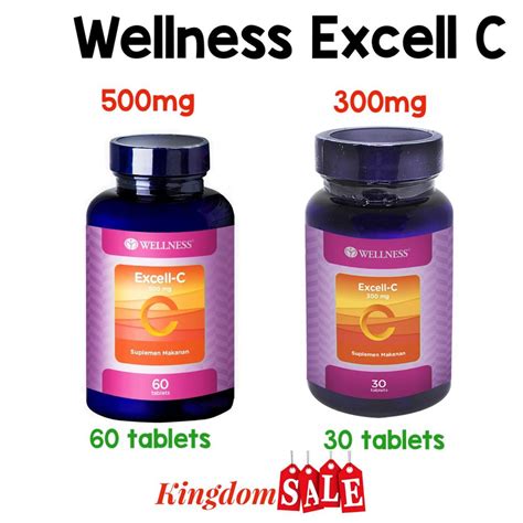 Jual WELLNESS EXCELL C EXCELL C 500 Mg 60 Tablets Atau EXCELL 300 Mg 30