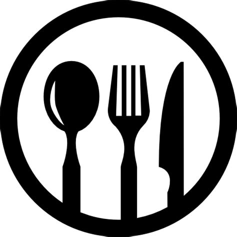 Restaurant Symbol Of Cutlery In A Circle Free Icon