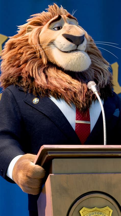 Movie Zootopia Mayor Lionheart 1080x1920 Phone Hd Wallpaper