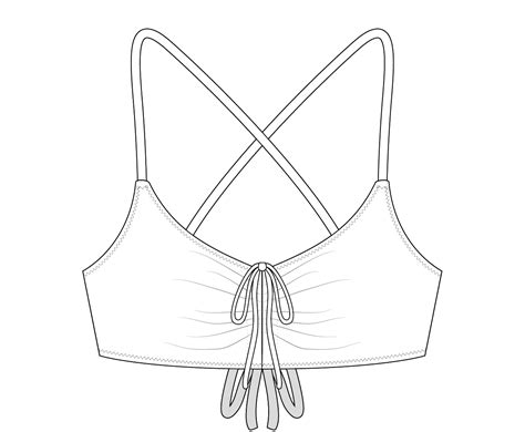 Molder A Top Regulable Bikini Trazados Y Costuras