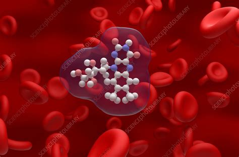 Vitamin B2 Molecule Illustration Stock Image F0406713 Science