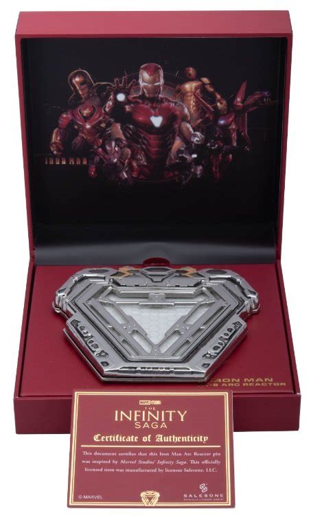 REPLIKA MARVEL THE INFINITY SAGA IRON MAN PIN ARC REACTOR KOCHAM CIĘ