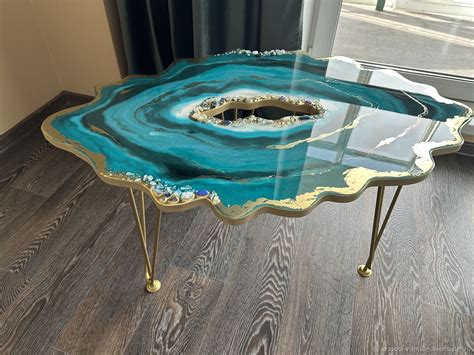 Стол журнальный из эпоксидной смолы в интернет-магазине Ярмарка ...